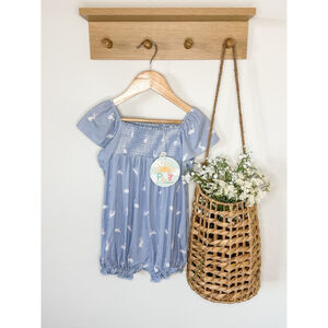 Little Sleepies Easter Bunny Romper 18-24 NEW